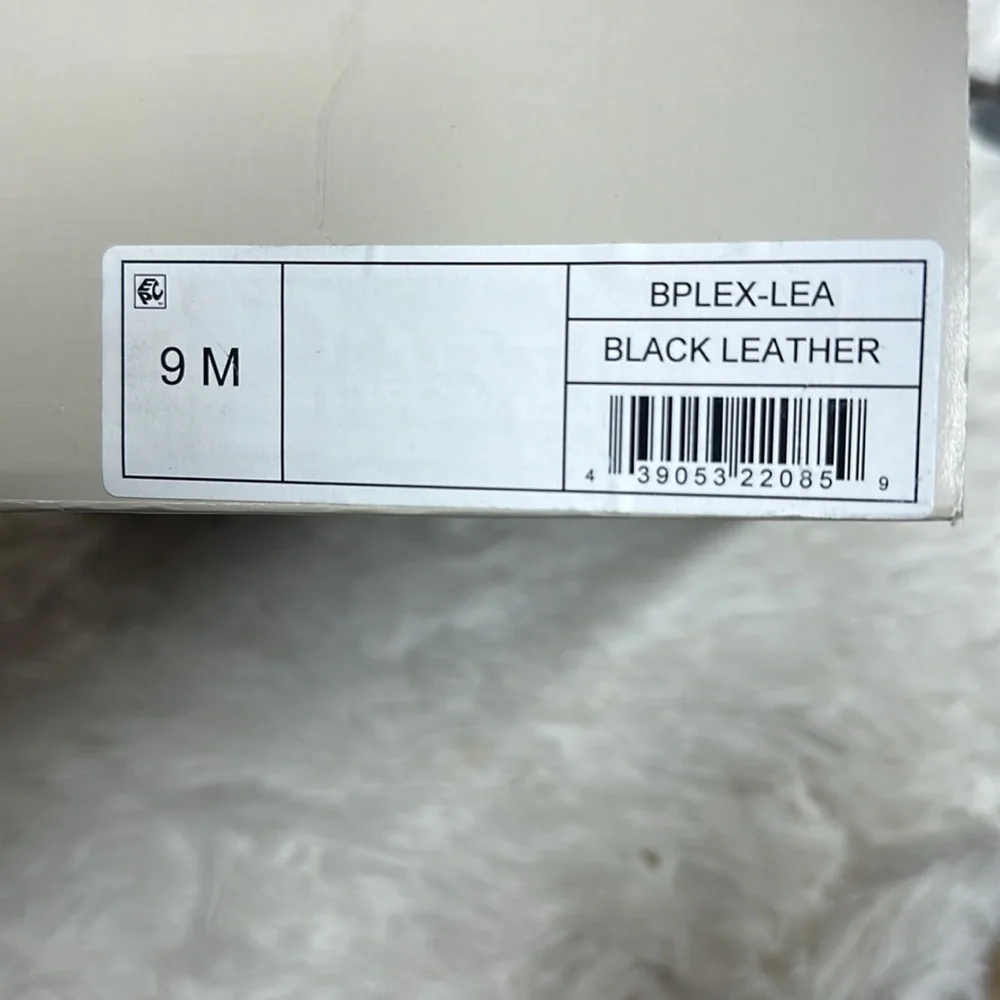 BP Lex Bootie Block Heels In Black Leather  Size 9 Women